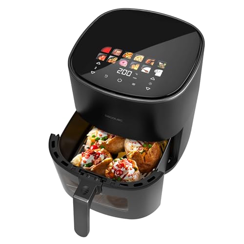 Cecotec Freidora de Aire sin Aceite de 6,5L con Doble Resistencia, Plancha, Grill, Air Fryer Cecofry&Grill Duoheat 6500. 2200W, Dietética y Digital, Ventana, Temperatura Regulable 40-200°C, 12 Menús