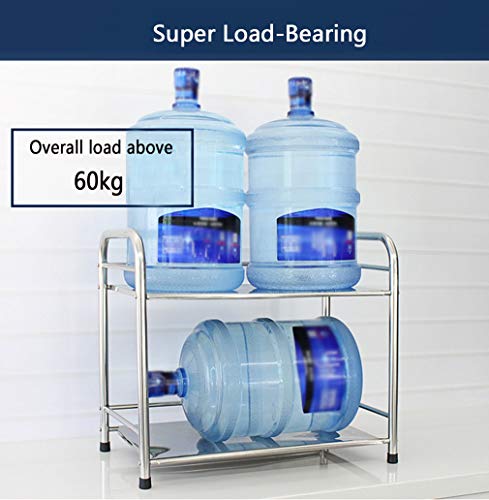 Estante para microondas, Soporte único para Horno de Acero Inoxidable, Organizador de Soporte de Almacenamiento para gabinete de Cocina con 6 Ganchos para Almacenamiento de Cocina pequeña,