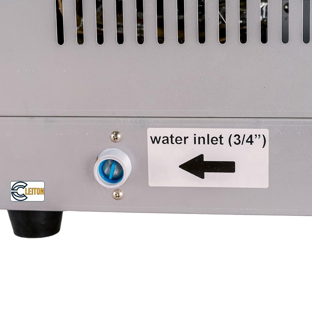 **Cleiton® Horno de Convección Eléctrico Industrial 4 Bandejas 43x32 cm | 300°C, 2600W | Profesional para Panadería y Pastelería | Acero Inoxidable, Puerta Fría**
