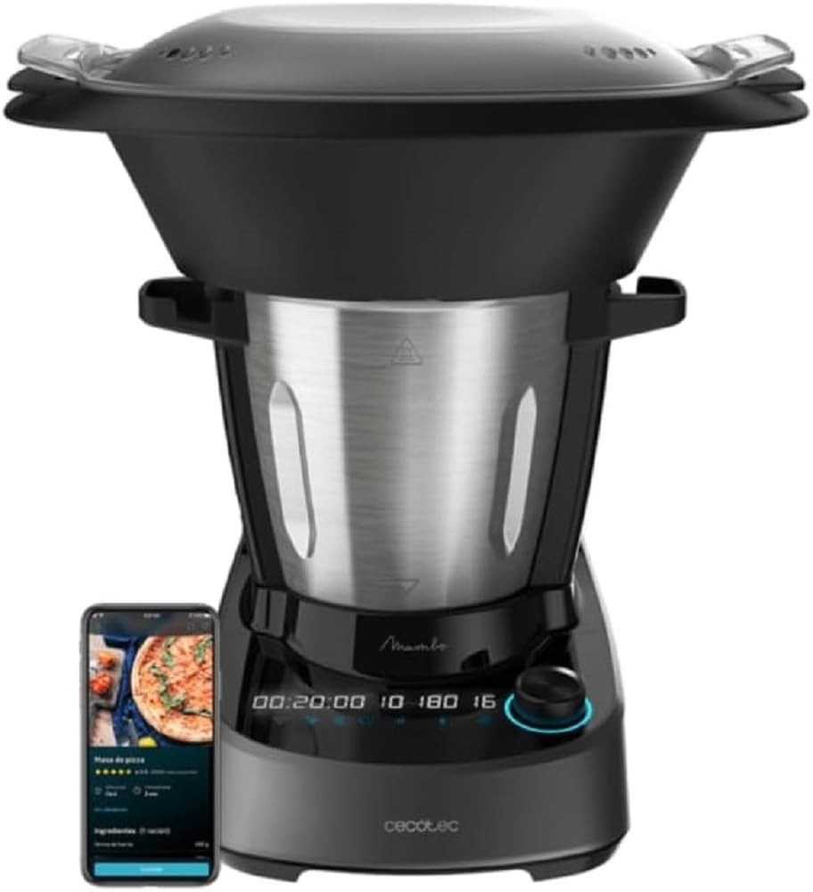 Facelle Batidora Amasadora Profesional 8.5L 2000W | Robot de Cocina Silencioso con 6 Velocidades y Pulso | Bol de Acero Inoxidable | Ideal para Pan y Repostería