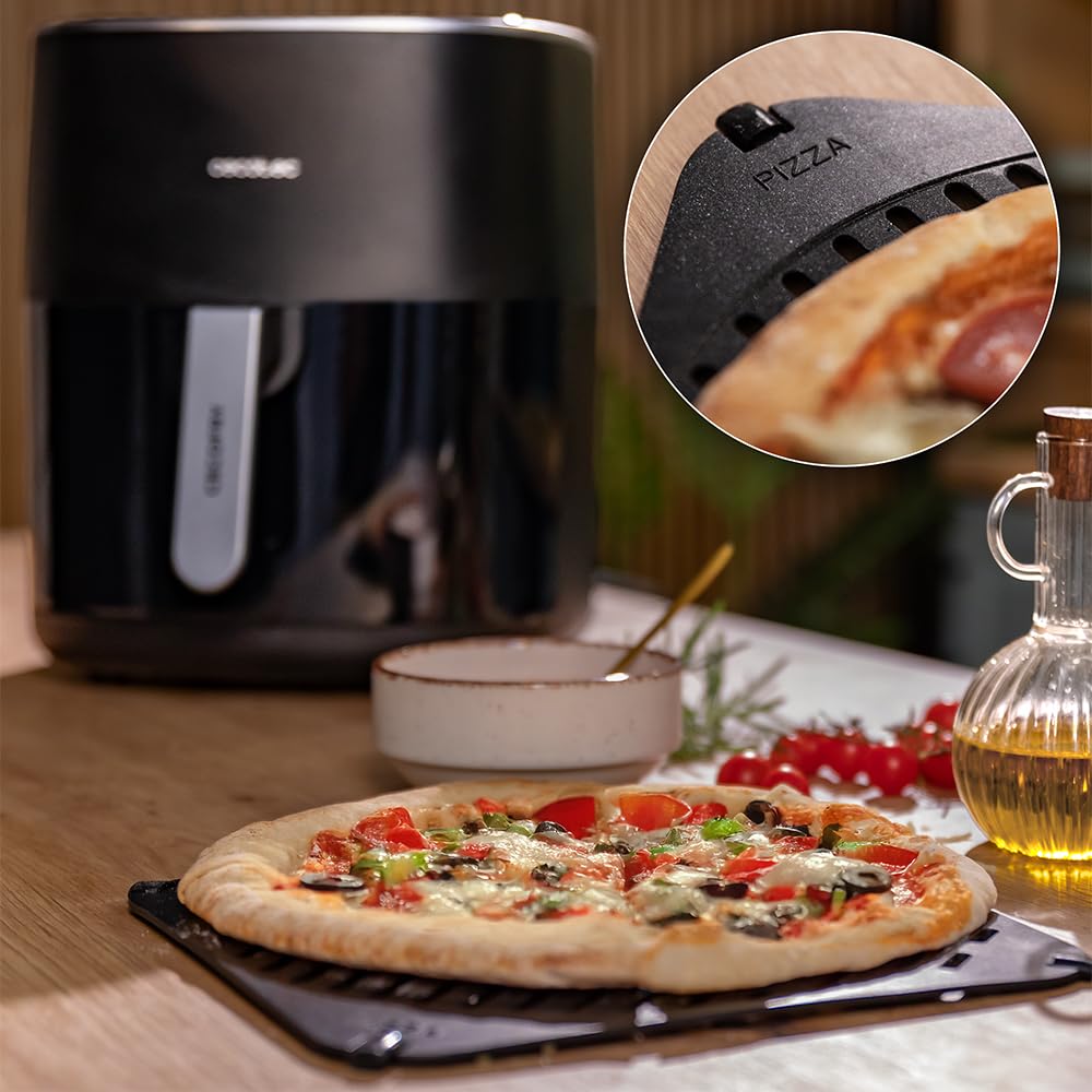 Cecotec Freidora de Aire sin Aceite de 6,5L con Doble Resistencia, Plancha, Grill, Air Fryer Cecofry&Grill Duoheat 6500. 2200W, Dietética y Digital, Ventana, Temperatura Regulable 40-200°C, 12 Menús