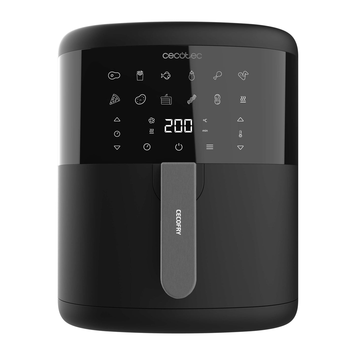 Cecotec Freidora de Aire sin Aceite de 6 L Air Fryer Cecofry Bombastik 6000. 1700 W, Tecnología PerfectCook, Temperatura y Tiempo Regulables, Control Táctil, 12 Modos, Temporizador