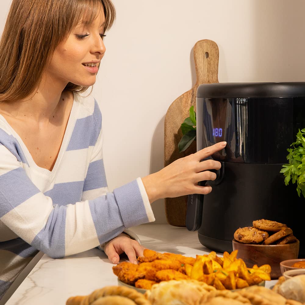 Cecotec Freidora de Aire sin Aceite de 6 L Air Fryer Cecofry Bombastik 6000. 1700 W, Tecnología PerfectCook, Temperatura y Tiempo Regulables, Control Táctil, 12 Modos, Temporizador