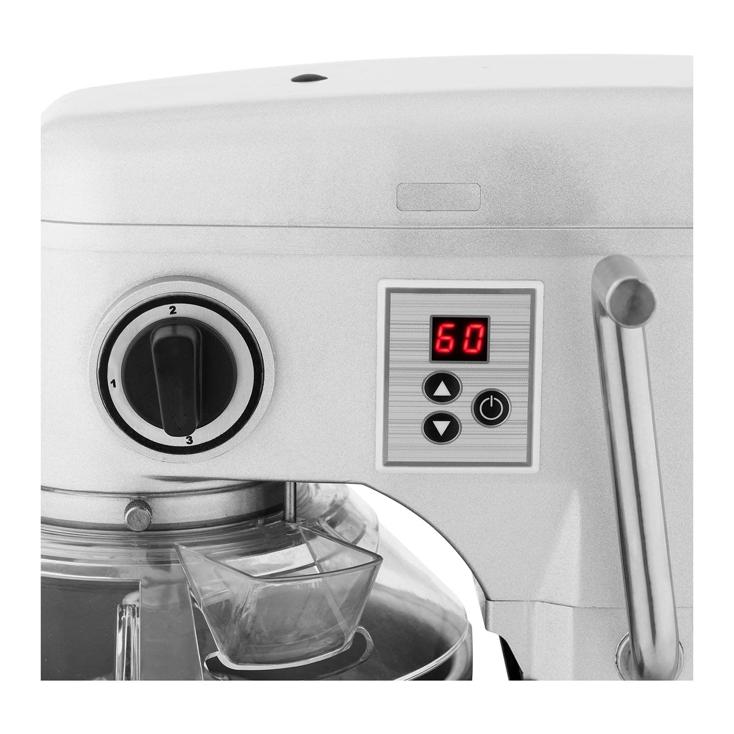 Royal Catering Amasadora Batidora de Cocina RCPM-10,1B | Motor 650 W | Capacidad 10 L (1,75 kg de masa) | Velocidad regulable 230–580 rpm | Robusta y Profesional, Ideal para Panadería y Repostería