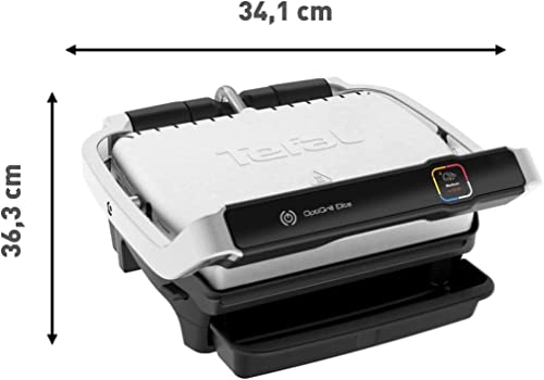 Parrilla Eléctrica Tefal Optigrill Elite – Sensor Inteligente, 6 Programas Automáticos, Placas Antiadherentes