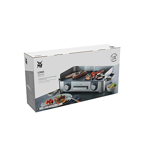Parrilla Eléctrica WMF Lono Mastergrill - 2400W, Cromargan®, Doble Placa Antiadherente