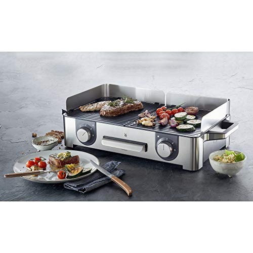 Parrilla Eléctrica WMF Lono Mastergrill - 2400W, Cromargan®, Doble Placa Antiadherente
