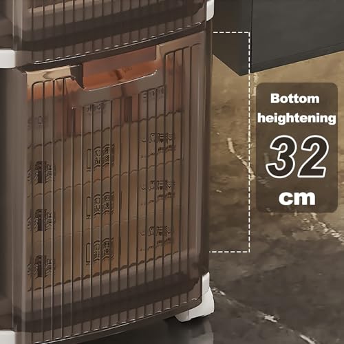 Failjierue Mueble de baño Delgado con Ruedas y cajones. Organizador de Papel higiénico Estrecho para baño, Dormitorio, Cocina y Sala de Estar. Unidad de Almacenamiento Que Ahorra Espacio(2td Floor)
