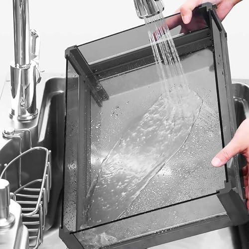 KaBuea Organizador de gabinete extraíble de 2 niveles, organización de especias para gabinete, baño debajo del lavabo, almacenamiento de armario de cocina con estante de esquina ciega