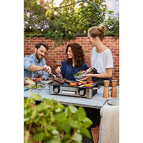 Parrilla Eléctrica WMF Lono Mastergrill - 2400W, Cromargan®, Doble Placa Antiadherente