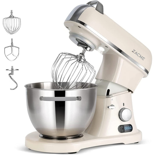 Robot de Cocina Multifuncional 7L 1500W | Batidora Amasadora Profesional con 11 Velocidades | Ideal para Repostería y Cocina Casera