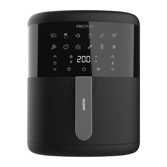 Cecotec Freidora de Aire sin Aceite de 6 L Air Fryer Cecofry Bombastik 6000. 1700 W, Tecnología PerfectCook, Temperatura y Tiempo Regulables, Control Táctil, 12 Modos, Temporizador
