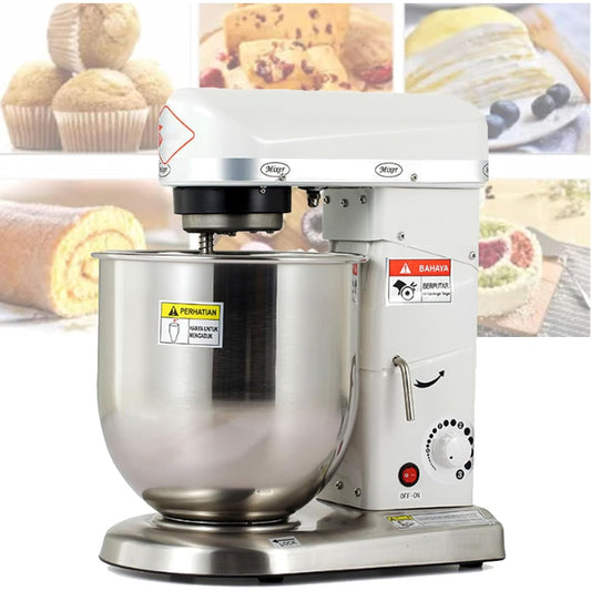 Batidora de Varillas, 500W Batidora Profesional con Bol, Batidor y Gancho para Masa, Control de Velocidad Libre de 3 Velocidades, Diseño de Inclinación Trasera de 45° para Pan y Pasteles