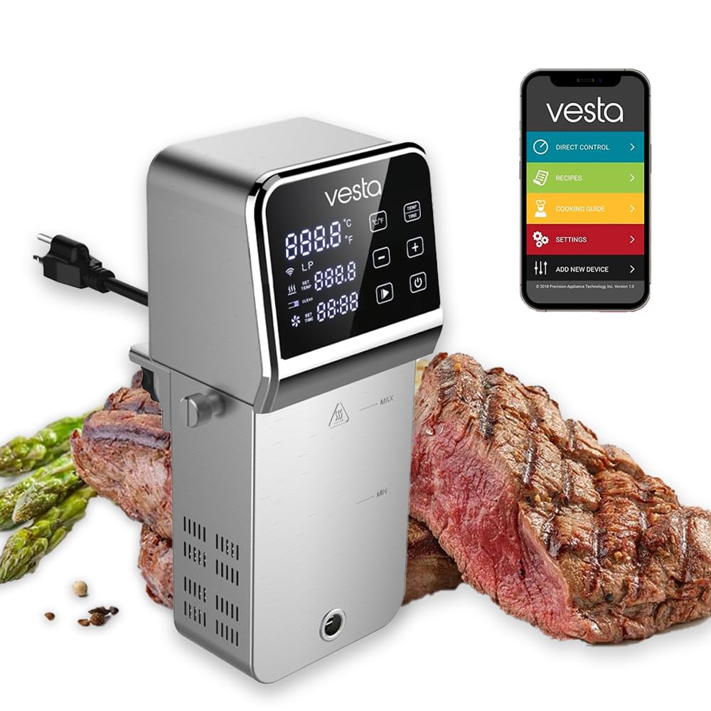 **Vesta Precision Termocirculador Profesional SV330 – Cocina a Baja Temperatura con Wi-Fi y Temporizador, 2300W