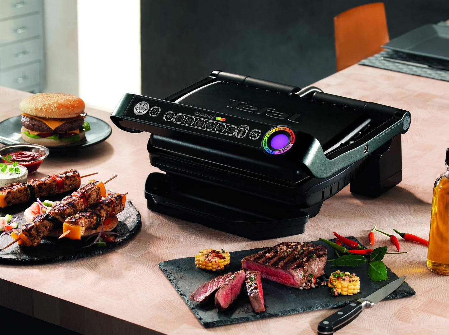 Tefal Grill OptiGrill+ black Schwarz