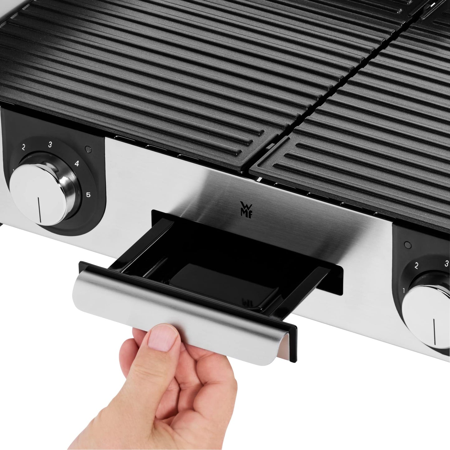 Parrilla Eléctrica WMF Lono Mastergrill - 2400W, Cromargan®, Doble Placa Antiadherente